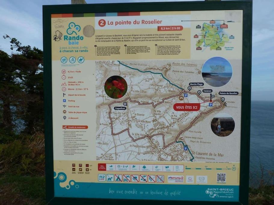 Chaumiere Cotiere: Plage A 500M,A Deux Pas Du Gr34 普勒林 外观 照片